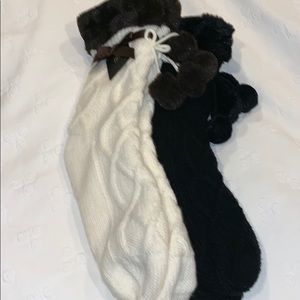 Two Pairs Of Frye Slipper Socks NWT